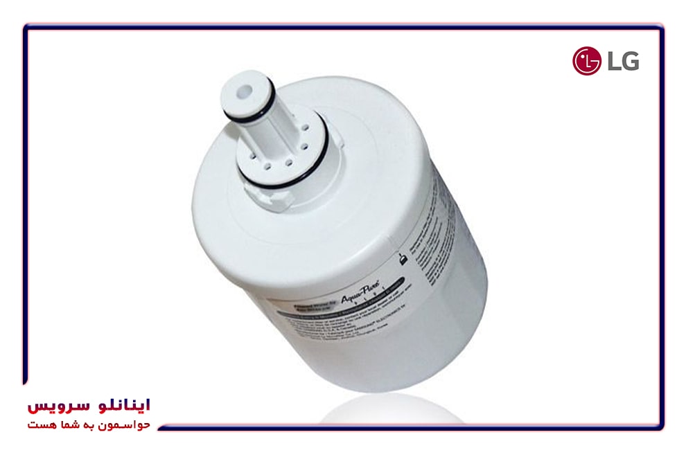 فیلتر لیوانی ال جی مخصوص یخچال ساید با طراحی استوانه‌ای