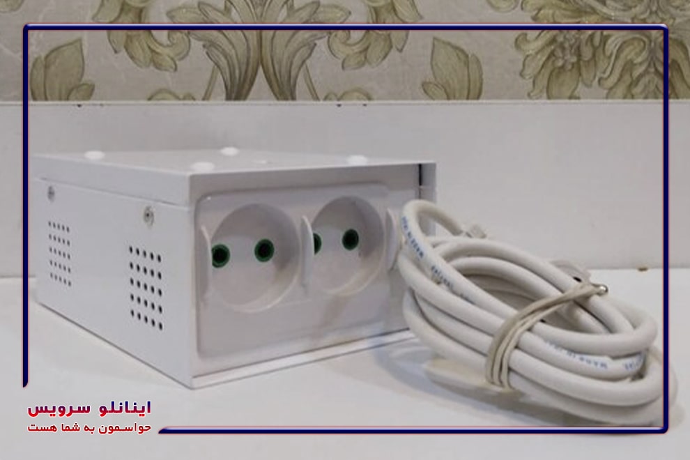 نصب ساده محافظ یخچال کاوه مدل 3500 روی پریز برق